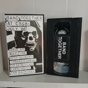 Band Together VHS New York Hardcore Punk CBGBs Warzone 1986 NYHC